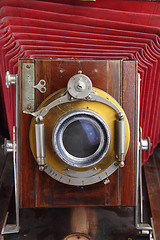 Image showing old wooden camera