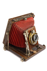 Image showing old wooden camera