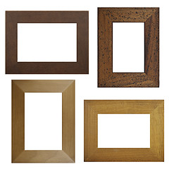 Image showing Four antique picture frames