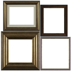 Image showing Four antique picture frames