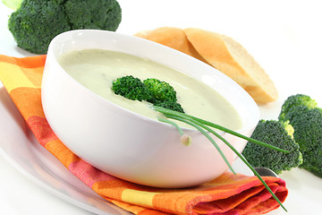 Image showing Broccoli cream soup