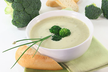 Image showing Broccoli cream soup