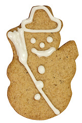 Image showing Gingerbread snowman
