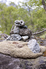 Image showing Stacked rocks