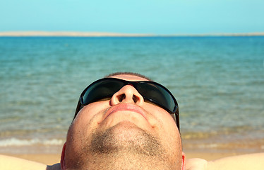 Image showing man on beach