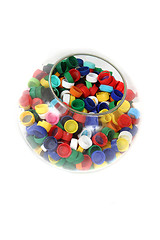 Image showing plastic caps in the glass sphere