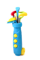 Image showing plastic golf set toy i