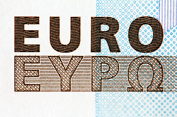 Image showing Euro (macro)