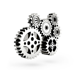 Image showing The mechanism. Gear 3d.