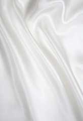 Image showing Smooth elegant white silk as wedding background 