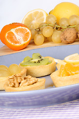 Image showing Assorted mini fruit tarts