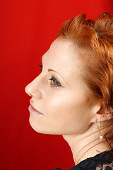Image showing Red hair woman portrait