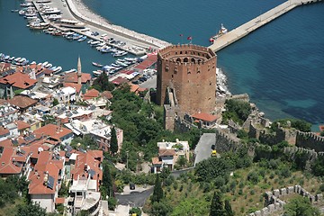 Image showing The Red Tower of Alanya