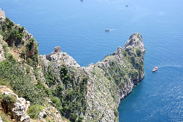 Image showing Cliff on Alanya coastline