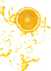 Image showing orange juice splash