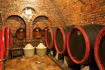 Image showing wine barrels