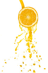 Image showing orange juice splash