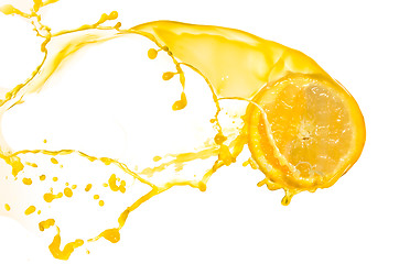 Image showing orange juice splash