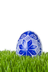 Image showing easter egg in grass