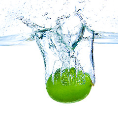 Image showing lime splashing