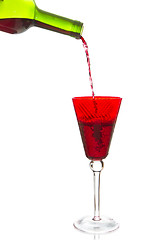 Image showing pouring red wine 