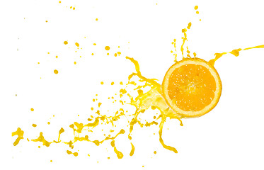 Image showing orange juice splash