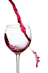 Image showing pouring red wine 