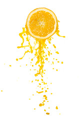 Image showing orange juice splash