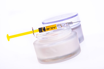 Image showing botox cream with syringe