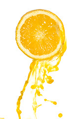 Image showing orange juice splash