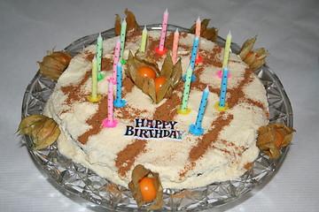 Image showing Birthday gateau