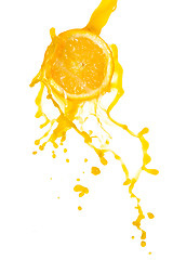 Image showing orange juice splash