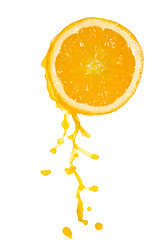 Image showing orange juice splash