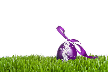 Image showing easter egg in grass