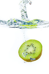 Image showing kiwi splashing