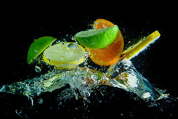 Image showing fruit splash