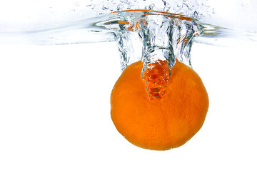 Image showing mandarine splashing