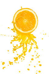 Image showing orange juice splash