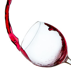 Image showing pouring red wine 