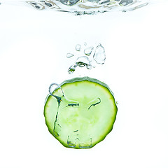 Image showing cucumber in water