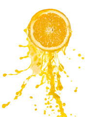 Image showing orange juice splash