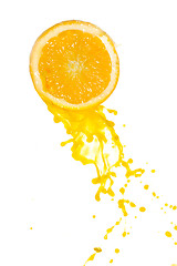 Image showing orange juice splash