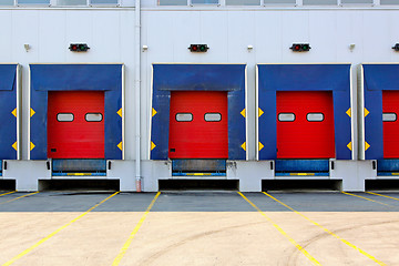 Image showing Warehouse doors