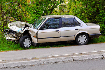 Image showing Damaged car