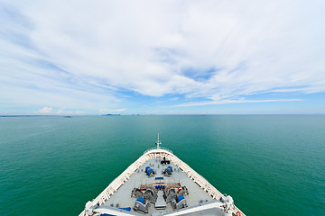 Image showing Bow of a cruise ship