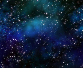 Image showing deep space night sky