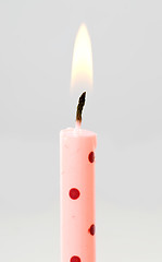 Image showing single birthday candle