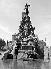 Image showing Traforo del Frejus statue, Turin