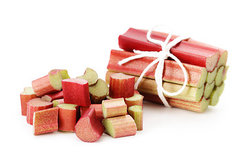 Image showing fresh rhubarb