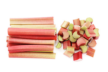 Image showing fresh rhubarb